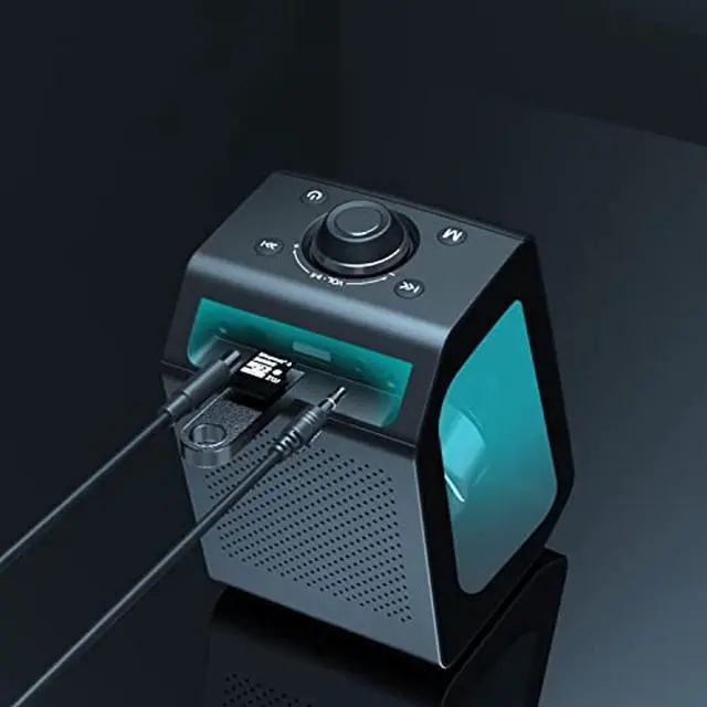 Alt view image 6 of 7 - Computer Speakers,Desktop Dynamic Rgb Pc Gaming Speaker With Wireless Bluetooth 5.0 For Laptop Pc Monitor Stereo 2.0 Hifi Sound Rich Bass Crisp Treble Clear Transparent Windows Usb/Tf Aux Dc12v3a