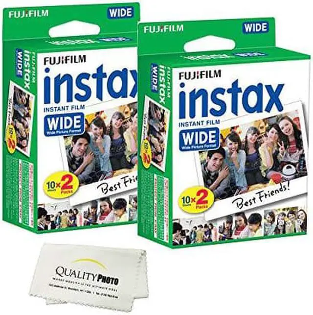 Alt view image 8 of 8 - Fujifilm instax Wide Instant Film for Fujifilm instax Wide 300, 200, and 210 cameras w/ Microfiber Cloth by Quality Photo (40 Exposures)