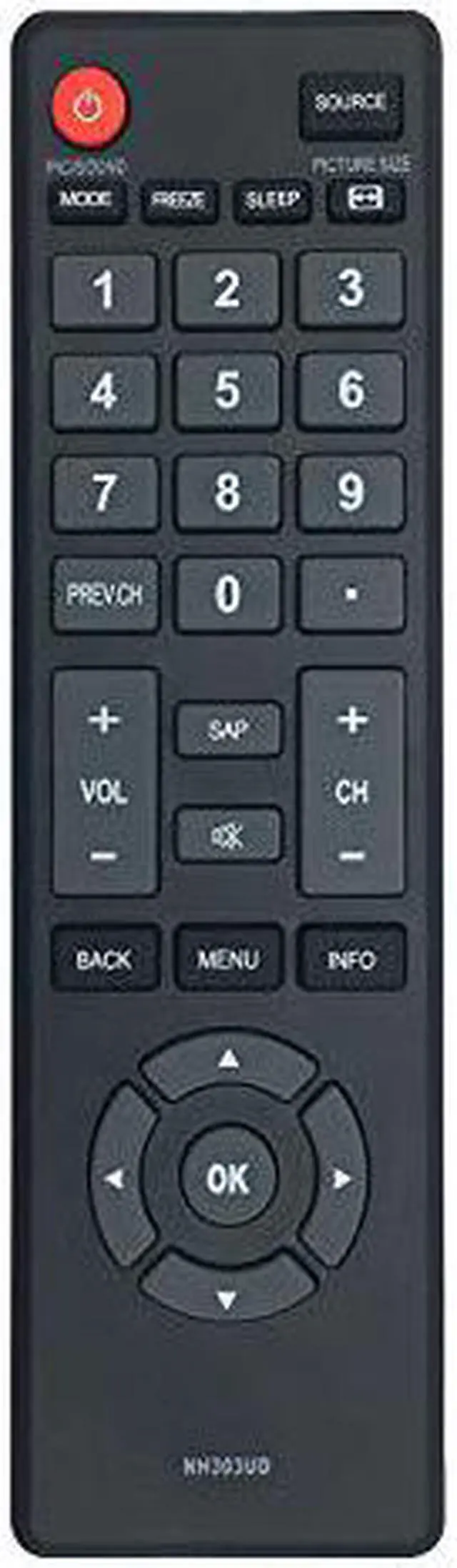 Alt view image 5 of 5 - new remote control nh303ud fit for emerson tv le391em4 lf320em4a lf391em4 lf461em4 lf320em5s le240em4 le320em4 lf320em4 lf501em