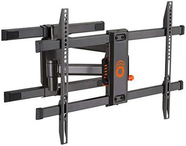 Alt view image 2 of 2 - echogear swivel articulating tv wall mount bracket for tvs up to 82" - full motion extension & tilt - wall template for easy install - centers & levels after mounting plus hides your cables