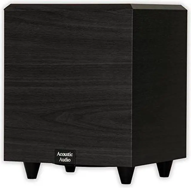Alt view image 8 of 8 - Acoustic Audio PSW-6 Down Firing Powered Subwoofer (Black)