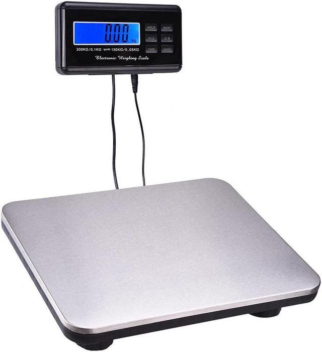 PCR-3115 300 Kg Electronic Floor Scale Heavy Duty 660 Lb x 0.1 Lb Postal  Scale LCD Digital Platform Weight Scale Balance Measuring Tool,Scale