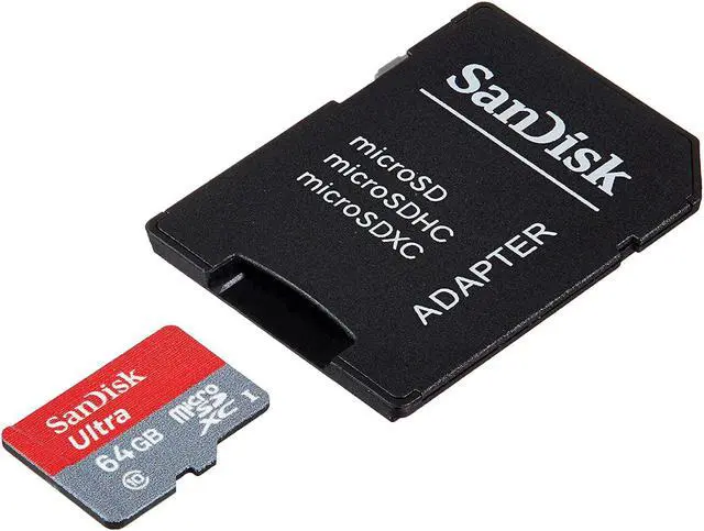 Alt view image 3 of 3 - SanDisk 64GB Ultra microSDXC A1 UHS-I/U1 Class 10 Memory Card with Adapter, Speed Up to 120MB/s (SDSQUA4-064G-GN6MA)