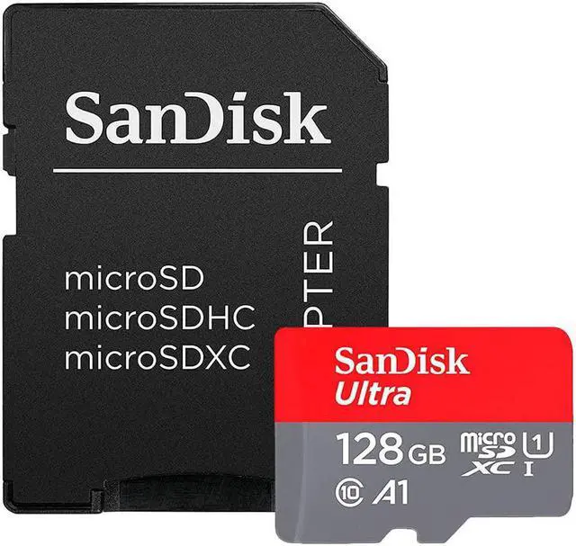 Alt view image 2 of 3 - SanDisk 128GB Ultra microSDXC A1 UHS-I/U1 Class 10 Memory Card with Adapter, Speed Up to 120MB/s (SDSQUA4-128G-GN6MA)
