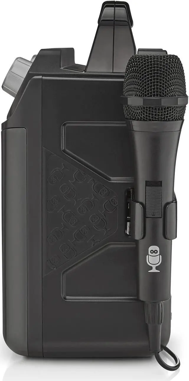 Alt view image 7 of 7 - Mini portable karaoke system with Bluetooth and voice changing effect.