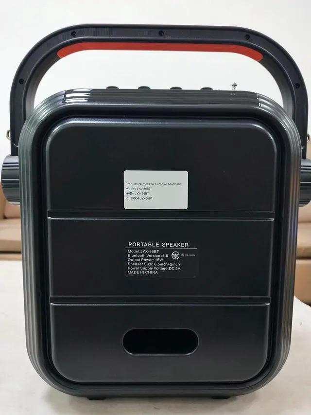 Alt view image 7 of 7 - Karaoke Machine with 2 UHF Wireless Microphones,5200mAh Portable Microphone Speaker Set Bluetooth 5.0