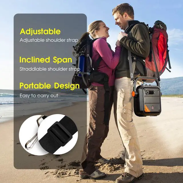 Alt view image 3 of 7 - Karaoke Machine with 2 UHF Wireless Microphones,5200mAh Portable Microphone Speaker Set Bluetooth 5.0