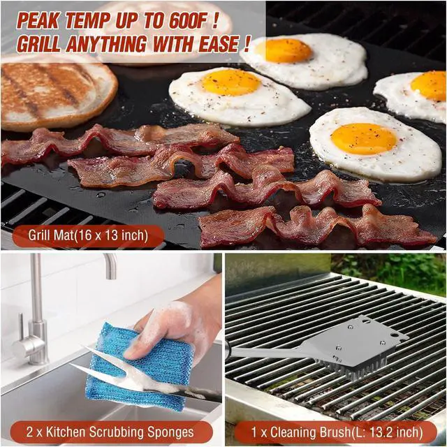 Alt view image 6 of 7 - Stainless steel barbecue tool set, suitable for camping, tail party for men and women on Father's Day.