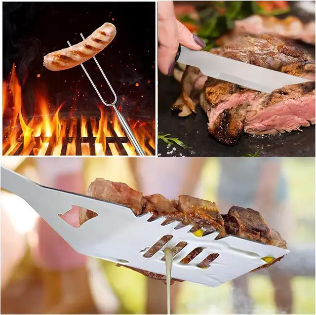 Alt view image 4 of 6 - Portable propane grill and barbecue tool set