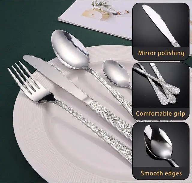 Alt view image 3 of 6 - Wenger    20 pieces of stainless steel tableware for 4 people.