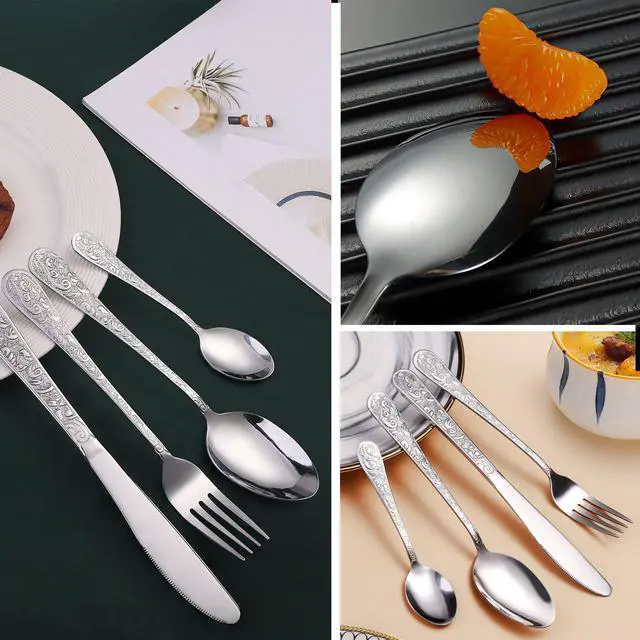 Alt view image 4 of 6 - Wenger    20 pieces of stainless steel tableware for 4 people.