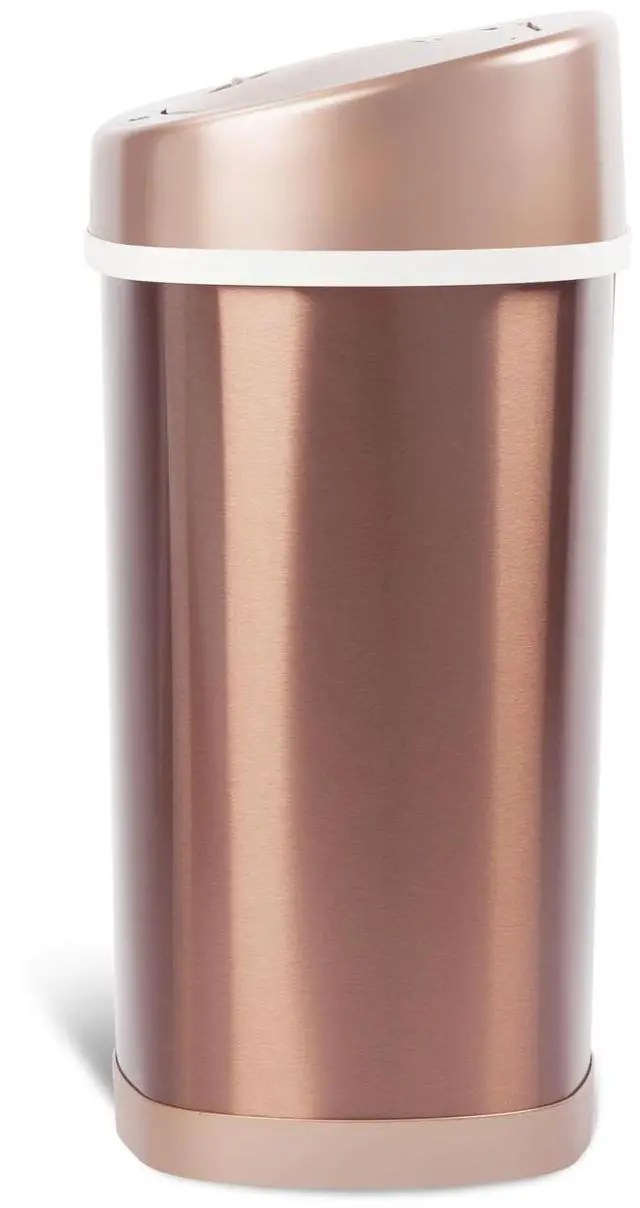 Alt view image 4 of 7 - Wenger Infrared Sensor Kitchen Trash Can 15L Stainless Steel, Fingerprint-Resistant, Low-Noise, Microcomputer Controlled, Fast Automatic Lid for Home Organization Champagne gold
