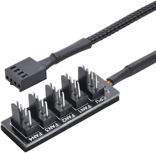 Alt view image 2 of 15 - Gelid Solutions 1-to-4 PWM USB Hub - Connect 1 Motherboard PWM Fan Header to up to 4 Fans - Compatible with All 3 and 4-pin PWM Fans