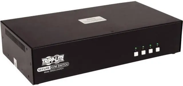 Alt view image 9 of 16 - Tripp Lite 4-Port Dual-Monitor Secure KVM Switch TAA B002AUH2AC4