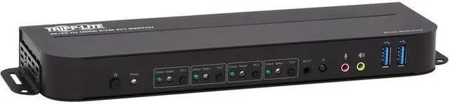 Alt view image 14 of 20 - TRIPP LITE B005-HUA4 4-Port HDMI/USB KVM Switch - 4K 60 Hz, HDR, HDCP 2.2, IR, USB Sharing