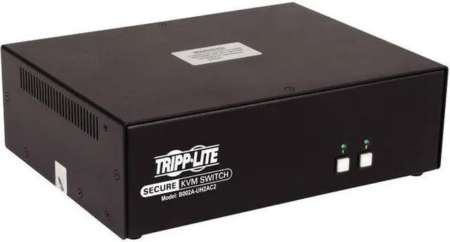 Alt view image 9 of 20 - Tripp Lite 2-Port Dual-Monitor Secure KVM Switch B002AUH2AC2