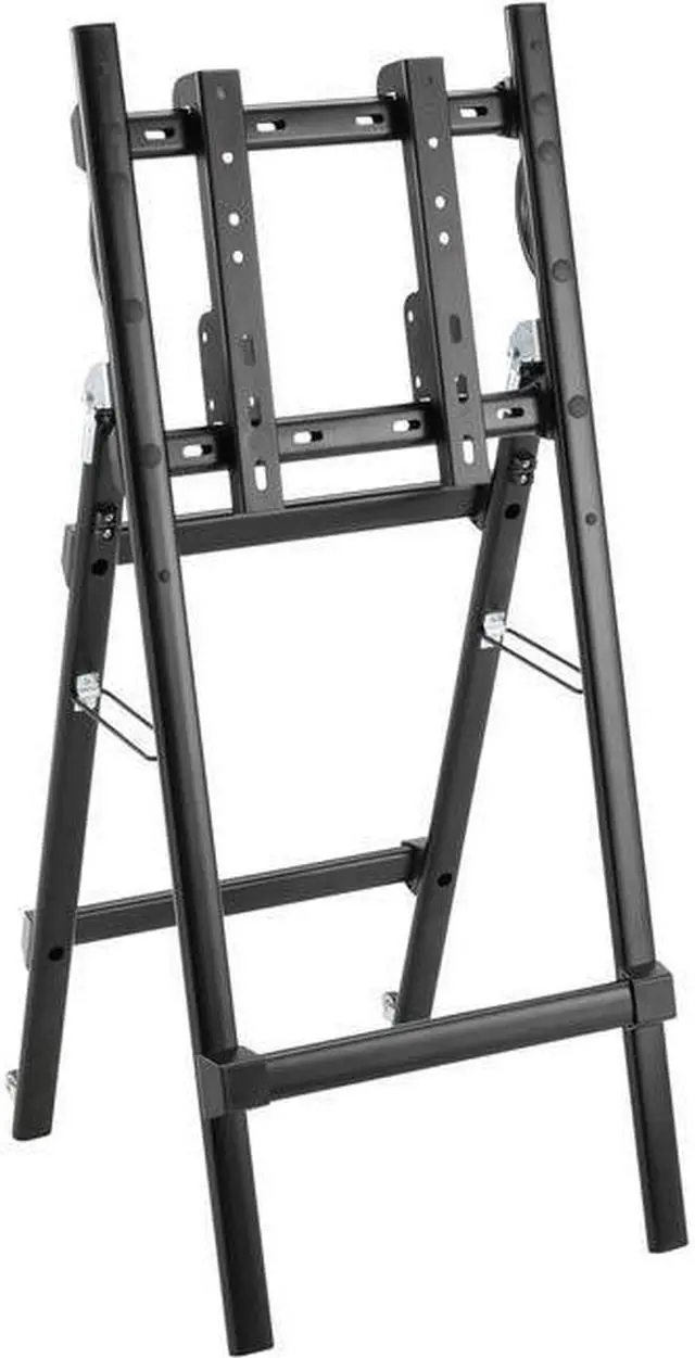 Alt view image 4 of 12 - Portable TV Monitor Stand 32-55in Casters Portrait or Landscape