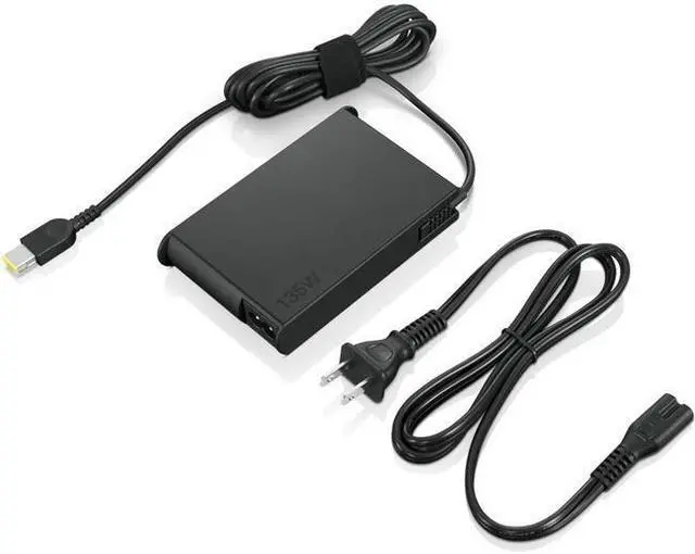 Alt view image 5 of 11 - Lenovo Slim 135W AC Adapter (Slim-tip) - American Standard Plug, GB