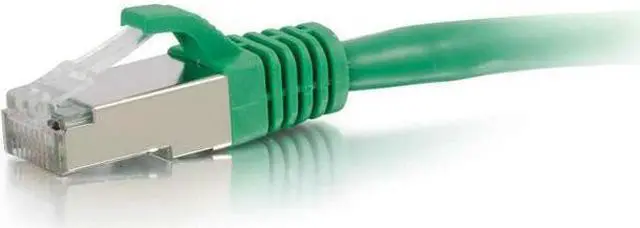 Alt view image 2 of 6 - C2G 00837 15ft Cat6 Snagless Shielded (STP) Network Patch Cable - Green - Category 6 for Network Device - RJ-45 Male - RJ-45 Male - Shielded - 15ft - Green