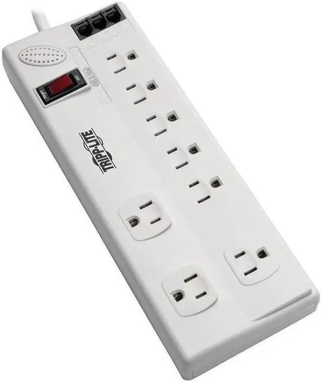 Alt view image 8 of 10 - Tripp Lite TLP806TELTAA 8-Outlet Surge Suppressor/Protector