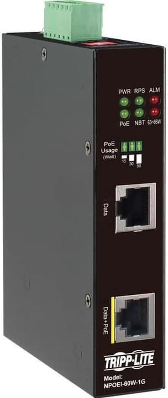 Alt view image 2 of 14 - Tripp Lite NPOEI-60W-1G PoE Injector NPOEI60W1G