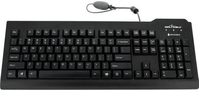 Alt view image 6 of 11 - SEAL SHIELD SSKSV207 MEDICAL GRADE KEYBOARD W/ QUICK CONNECT - DISHWASHER SAFE - QWERTY ANSI USA (BLA