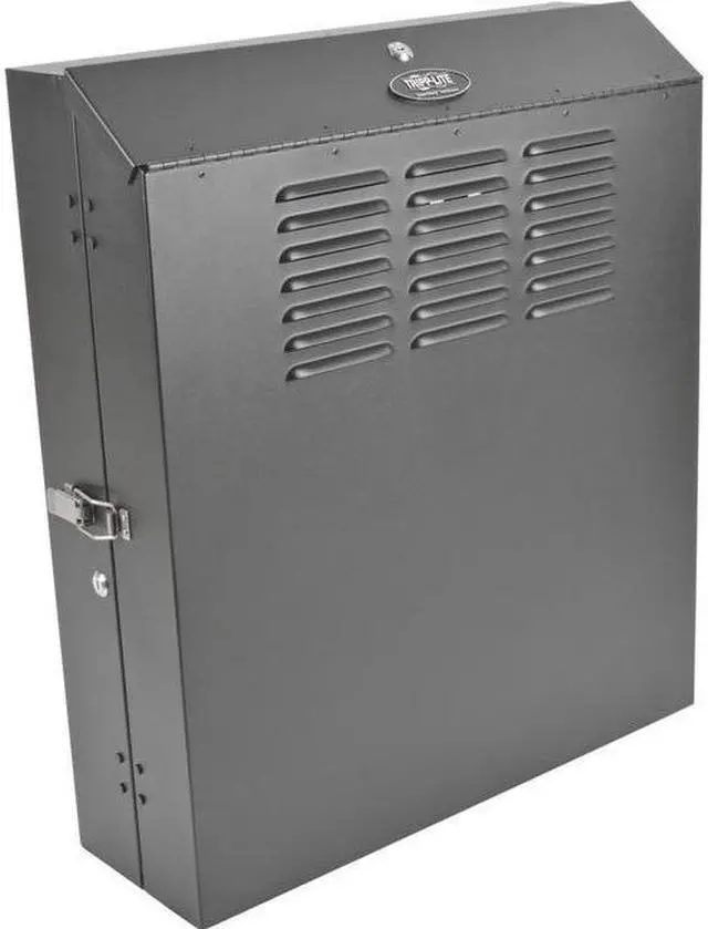 Alt view image 14 of 19 - Tripp Lite SmartRack 4U Low-Profile Vertical-Mount Switch-Depth Wall-Mount Rack Enclosure Cabinet