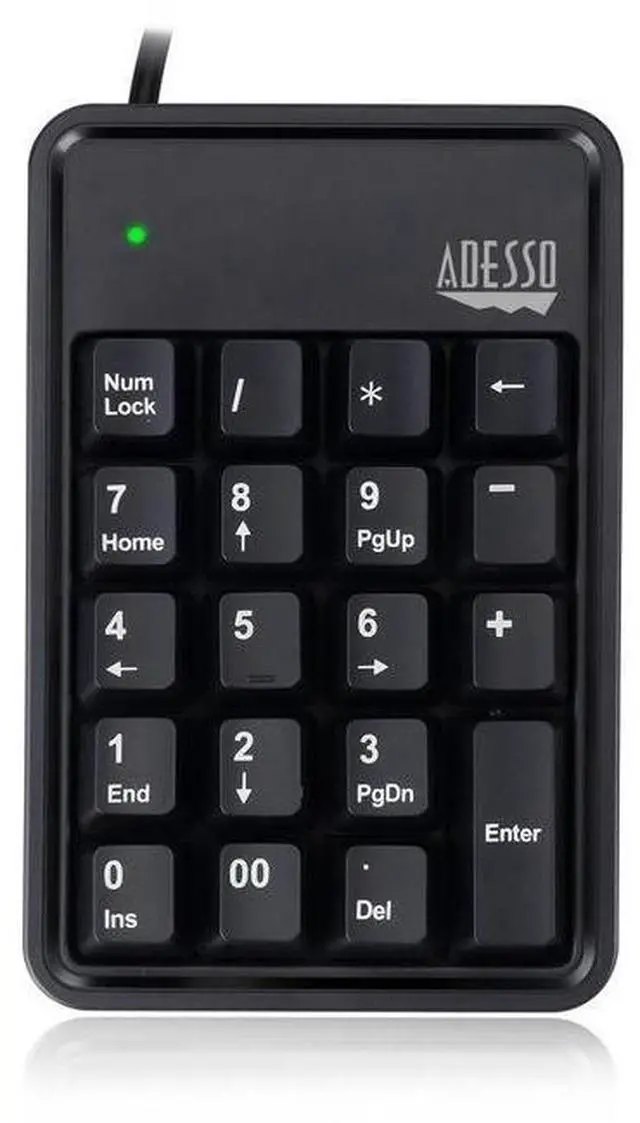 Alt view image 13 of 19 - Adesso 19-Key Usb Numeric Keypad ,Built-In 3-Port  Usb Hubs , Durable  Mechnical