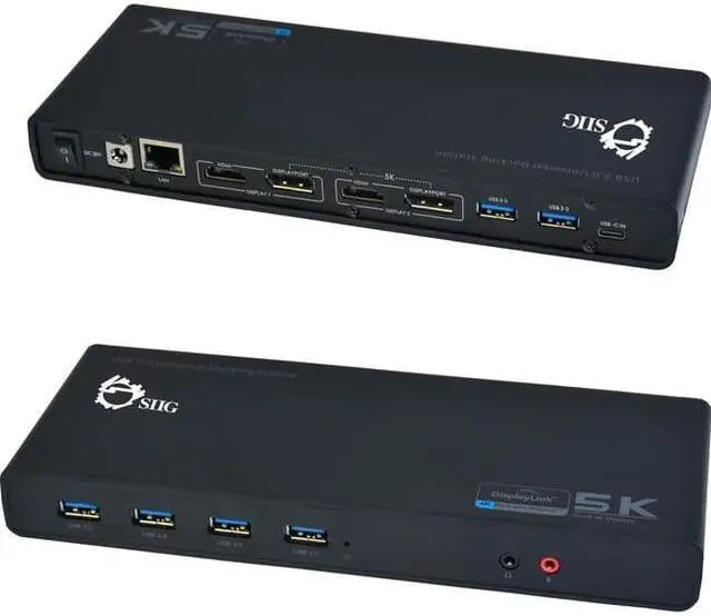 Alt view image 19 of 20 - SIIG JU-DK0411-S1 Video Dock With Usb 3.0 4K Displayport Hdmi Usb-C