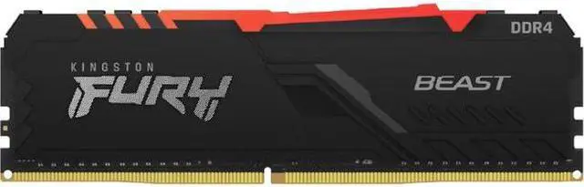 Alt view image 6 of 9 - Kingston FURY Beast RGB 16GB (2 x 8GB) DDR4 3600MHz Dual Memory Kit KF436C17BBAK2/16