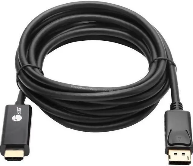 Alt view image 15 of 16 - SIIG DisplayPort 1.2 to HDMI 10ft Cable 4K/30Hz - 10 ft DisplayPort/HDMI A/V Cable for Audio/Video Device, HDTV, PC, Monitor, Notebook, Desktop Computer - First End: 1 x 20-pin DisplayPort Male Digita