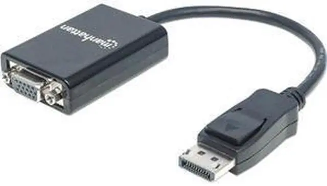 Alt view image 6 of 18 - Manhattan DisplayPort to VGA Converter Cable - DisplayPort/VGA for Monitor, Video Device, Projector, Notebook, Desktop Computer - 1.35 GB/s - 5.91" - 1 x DisplayPort Male Digital Video - 1 x HD-15 Fem
