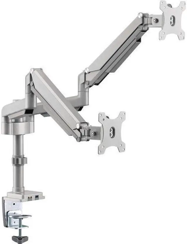 Alt view image 10 of 18 - Tripp Lite Flex-Arm DDR1732DAL Desk Mount for Monitor, HDTV, Workstation, TV, Flat Panel Display - Silver - 2 Display(s) Supported32" Screen Support - 19.84 lb Load Capacity - 75 x 75, 100 x 100