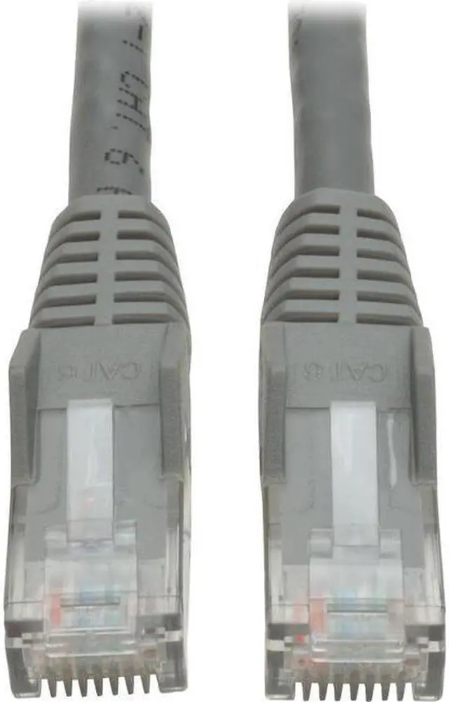 Alt view image 10 of 12 - CAT6 GIGABIT SNAGLESS MOLDED PATCH CABLE (RJ45 M/M) - GREY, 35-FT.