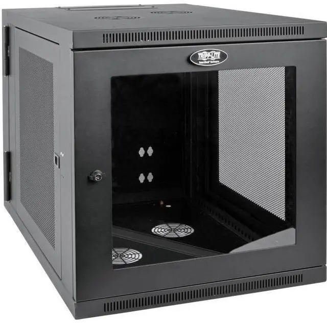Alt view image 6 of 15 - Tripp Lite SRW12US33G SmartRack 12U Server-Depth Wall-Mount Rack Enclosure Cabinet