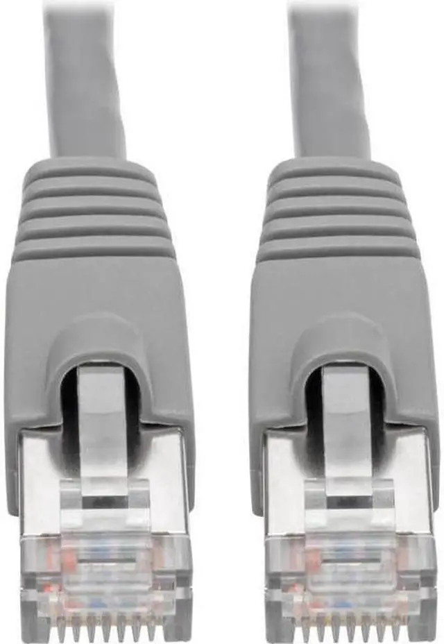 Alt view image 13 of 14 - Tripp Lite 25ft Cat6a Snagless STP Network Patch Cable Gray N262025GY