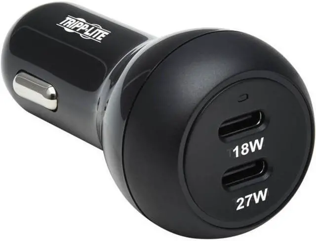Alt view image 20 of 20 - Tripp Lite USB Dual-Port Car Charger Black U280C0245W2B