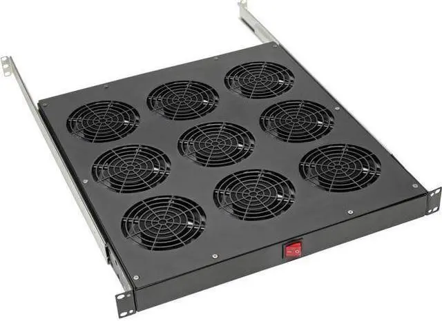 Alt view image 11 of 15 - Tripp Lite SRFANTRAY9 Fan Tray - 9 Fan - 1U - 19" - 864 CFM - Upflow Air Discharge Pattern