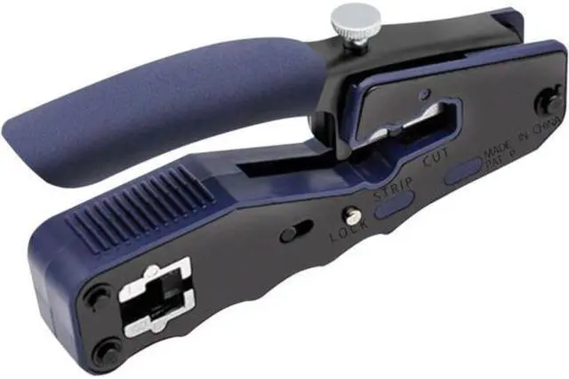 Alt view image 13 of 20 - Tripp Lite by Eaton Crimping Tool w/ Cable Stripper for Pass-Through RJ45 Plugs