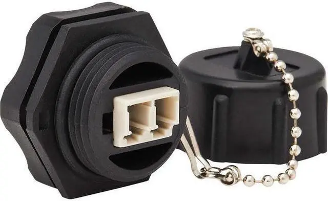 Alt view image 8 of 10 - Tripp Lite Ip68 Duplex Multimode Fiber Coupler (Lc/Lc)
