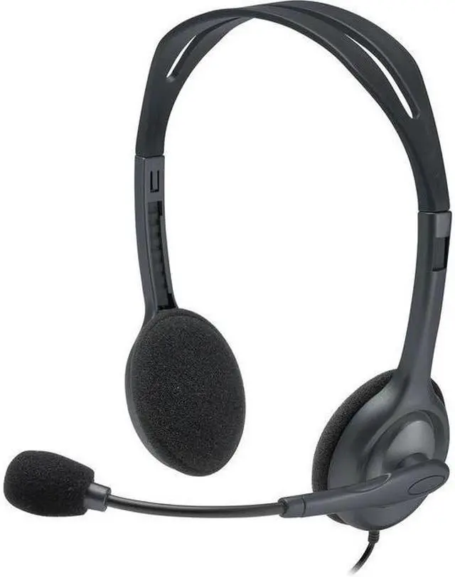 Alt view image 9 of 13 - Logitech H111 For EDU Wired 3.5mm Stereo Computer On Ear Headset Graphite (981-000999)