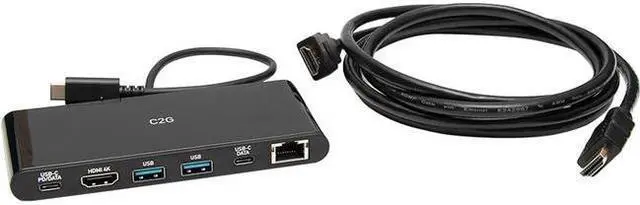 Alt view image 5 of 8 - C2G USBC 6IN1 MINI DOCK KIT
