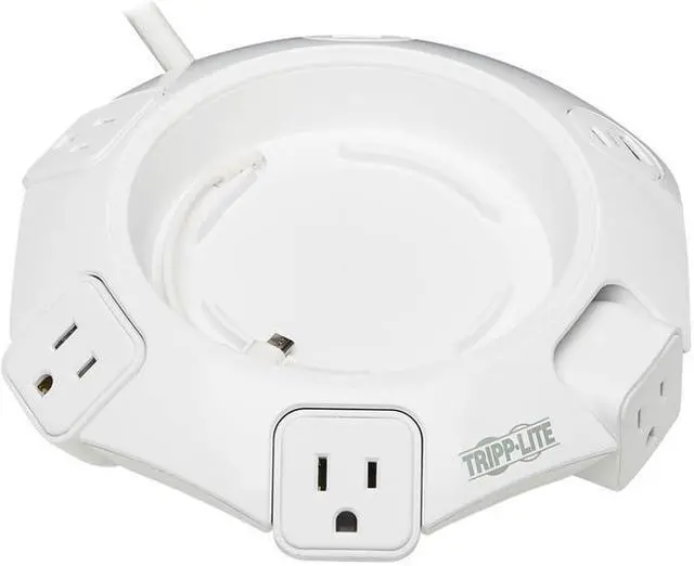 Alt view image 18 of 20 - Tripp Lite Conference Power Surge Protector TLP48USBCUFO - 4 NEMA 5-15R Outlets, USB-C & 3 USB-A Ports, Micro-USB, 8 ft. Cord