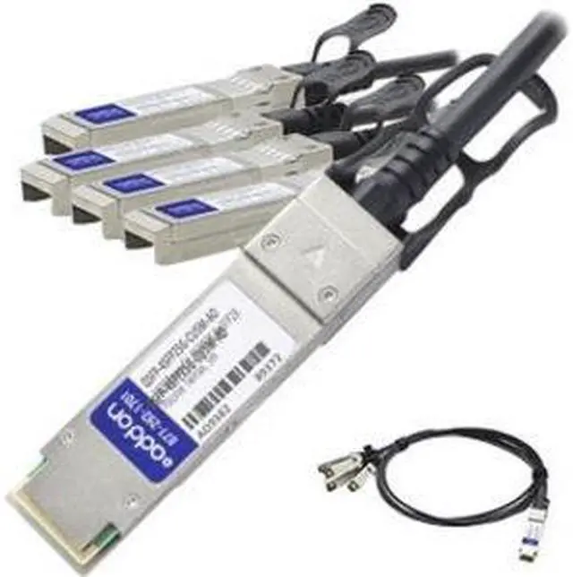 Alt view image 4 of 8 - Addon Cisco Qsfp-4Sfp25g-Cu5m Compatible Taa Compliant 100Gbase-Cu Qsfp28 To 4Xsfp28 Direct Attach Cable (Passive Twinax 5M)