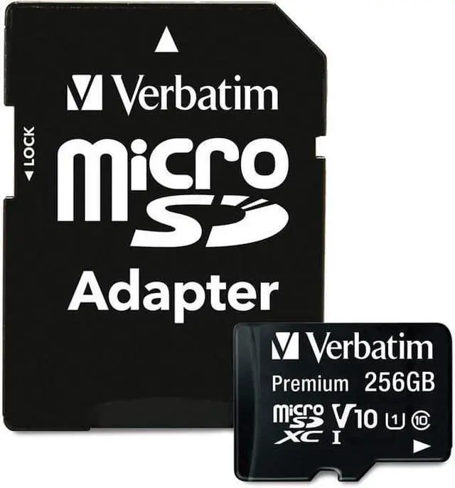 Alt view image 10 of 11 - VERBATIM VER70364 256GB Prem SDXC  Memory CL10