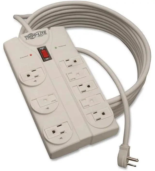 Alt view image 10 of 20 - Tripp Lite TLP825 8 Outlets 1440 Joules 25' Cord Protect It! Surge Suppressor