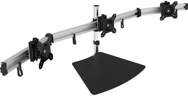 Alt view image 8 of 20 - Siig Easy-Adjust Triple Monitor Desk Stand - 13" To 27"