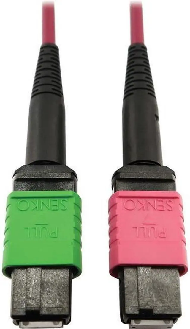 Alt view image 6 of 7 - Tripp Lite 5m 400G Multimode 50/125 OM4 Fiber Optic Cable, Magenta N846D05M16BMG