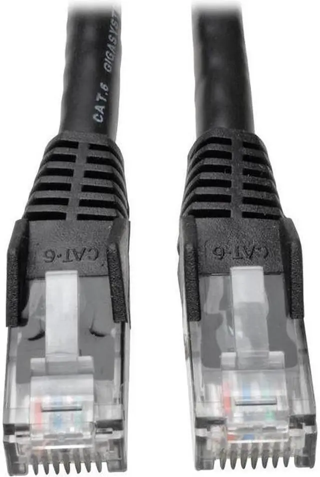 Alt view image 5 of 11 - Tripp Lite N201-075-BK Cat6 Gigabit Ethernet Gbe Snagless Molded Patch Cable Utp Black Rj45 M/M 75Ft 75 - Patch Cable - Rj-45 (M) To Rj-45 (M) - 75 Ft - Utp - Cat 6 - Molded, Snagless, Stranded - Black