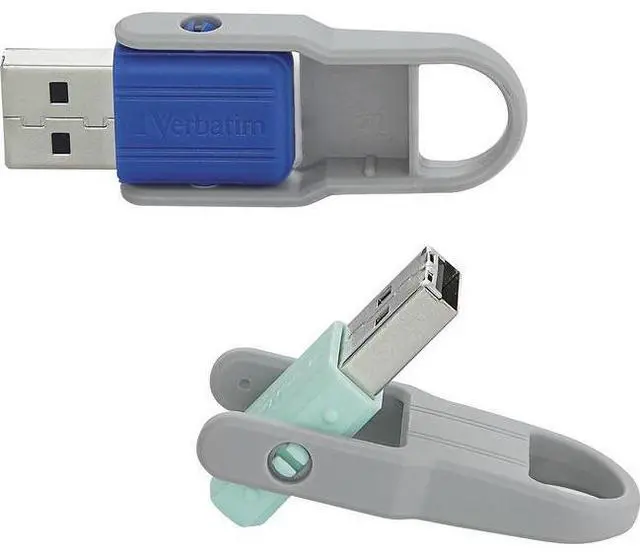 Alt view image 8 of 12 - VERBATIM 70061 32GB Store n Flip USB BlueMint